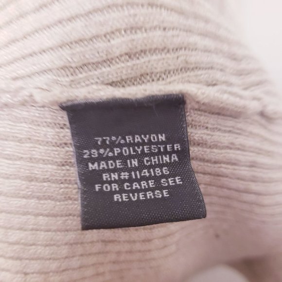 89th & Madison Beige Gray‎ Open Cardigan Women's Size Medium - Picture 4 of 5